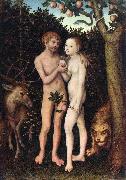 CRANACH, Lucas the Elder Adam and Eve 04 china oil painting reproduction